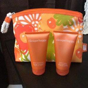 ❗️NWOT❗️ Clinique Happy Products and Bag